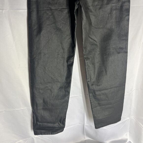 Empyre Size 0 Woman’s Tori Coated Black Jeans Loose Fit NWT - Picture 4 of 9